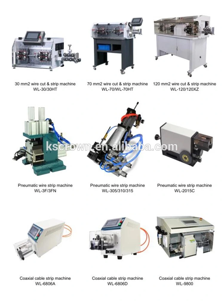 Five-Station Shielded Wire Processing All-in-One Machine Jacket Strip, Foil Remove, Mesh Cut, Mesh Rotate and Insulation Strip Machine