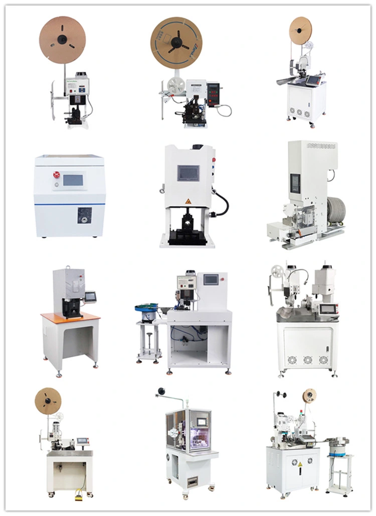 Five-Station Shielded Wire Processing All-in-One Machine Jacket Strip, Foil Remove, Mesh Cut, Mesh Rotate and Insulation Strip Machine