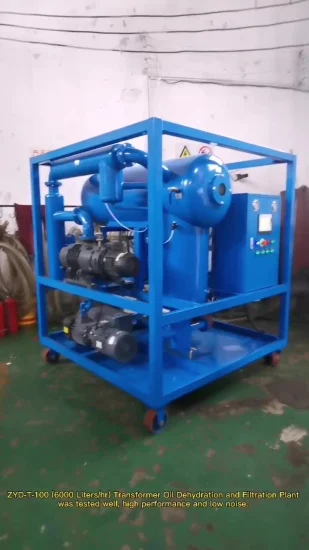 Zyd-T-50 3000 L/h Machine de filtration d'huile de transformateur à vide poussé à deux étages, fabricant d'usine de purification d'huile diélectrique